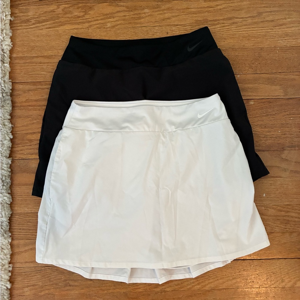 Nike Dri-Fit Black and White Athletic Skirts